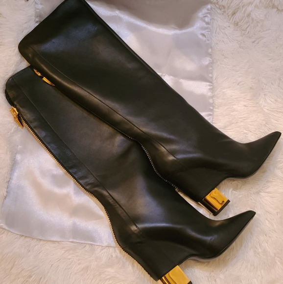 Giuseppe Zanotti Knee-High Full Leather Boots - Picture 1 of 4